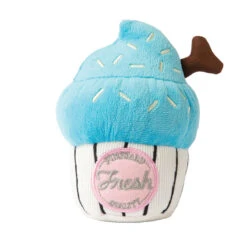 FuzzYard Soft Plush Dog Toy - Blue Cupcake - Large (17cm) -Fuzzyard 9345719001643A 2