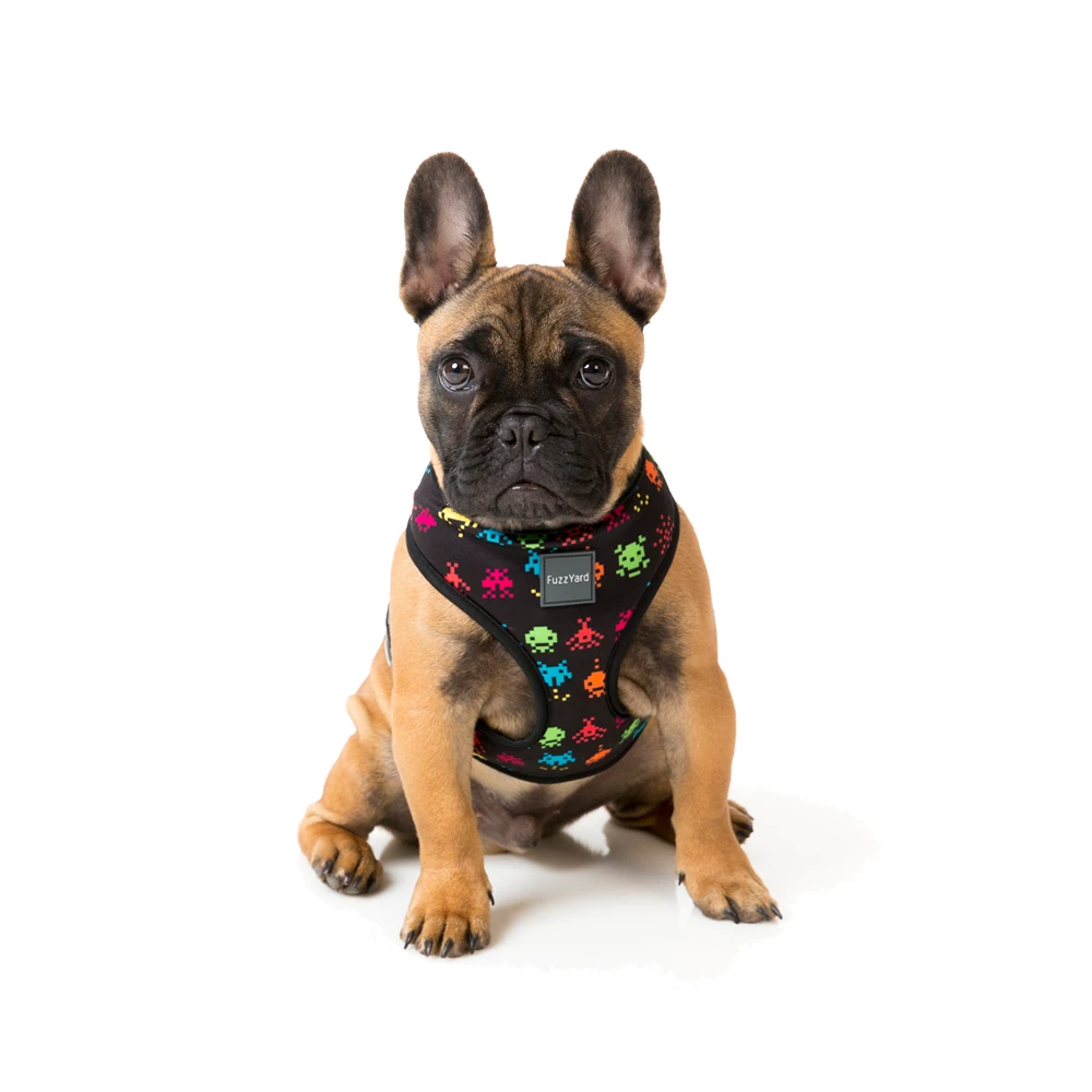 FuzzYard Dog Harness - Space Raiders - X-Small (22cm Neck - 25-32cm Chest) 2 FuzzYard Dog Harness - Space Raiders - X-Small (22cm Neck - 25-32cm Chest)