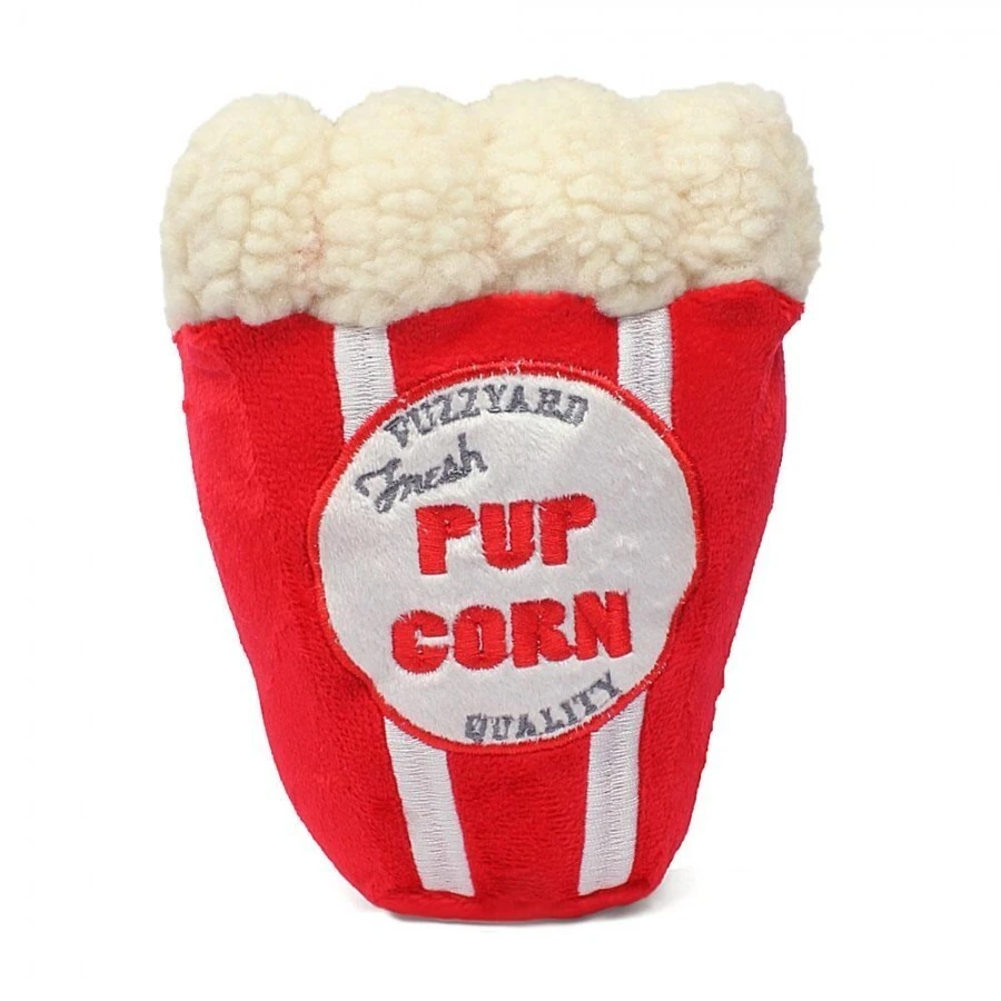 FuzzYard Soft Plush Dog Toy - Pupcorn - Small (11cm) 3 FuzzYard Soft Plush Dog Toy - Pupcorn - Small (11cm)
