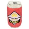 FuzzYard Soft Plush Dog Toy - Can Of Beer - Large (15cm) -Fuzzyard 9345719020163A