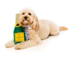 FuzzYard Soft Plush Dog Toy - Champagne - Large -Fuzzyard 9345719030315A 2