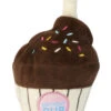 FuzzYard Soft Plush Dog Toy - Birthday Cupcake - Large (20cm)