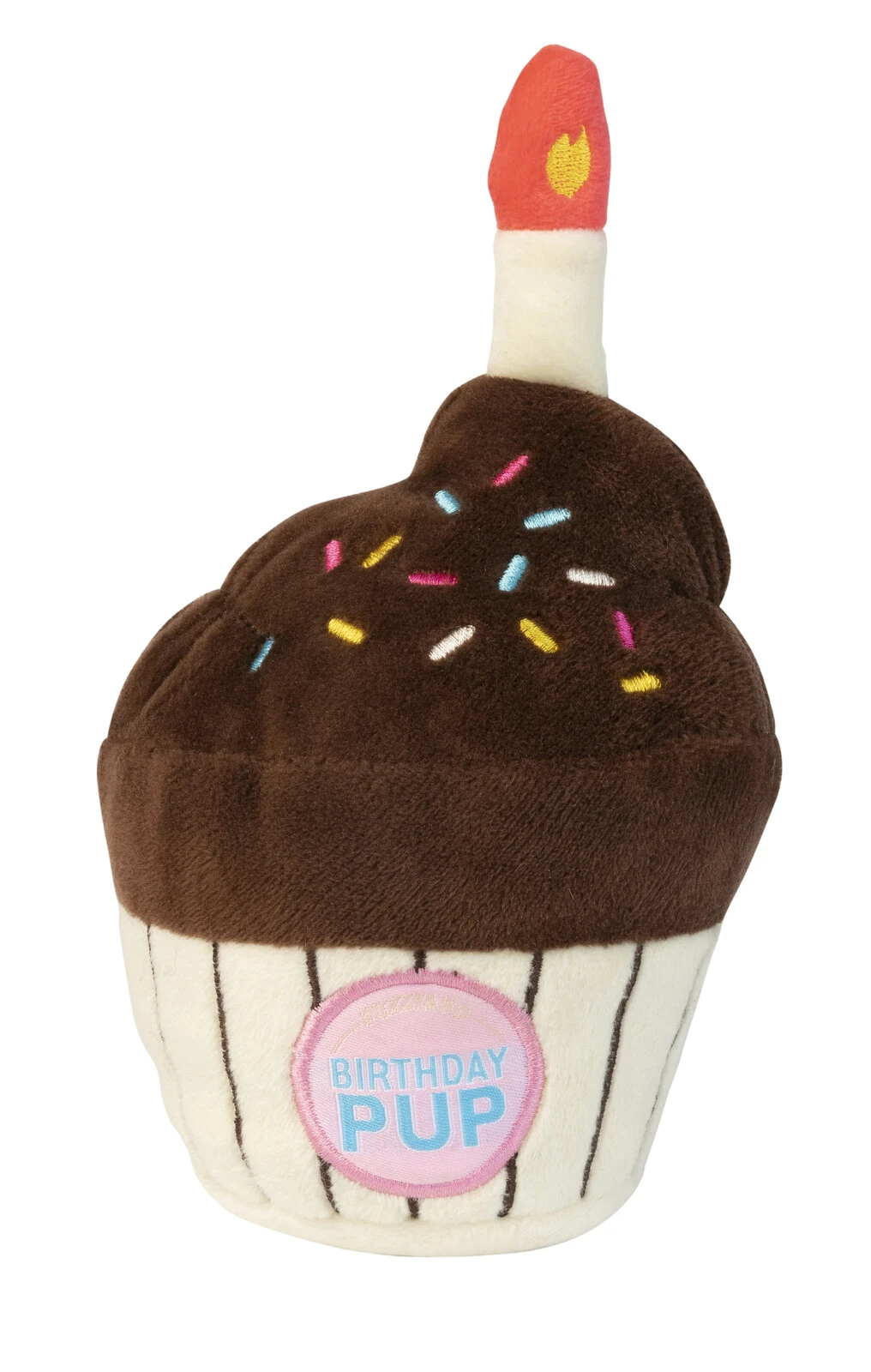FuzzYard Soft Plush Dog Toy - Birthday Cupcake - Large (20cm) 3 FuzzYard Soft Plush Dog Toy - Birthday Cupcake - Large (20cm)