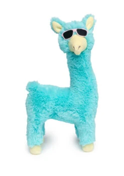 FuzzYard Soft Plush Dog Toy - Kendrick Llama - Teal - Large (28cm)