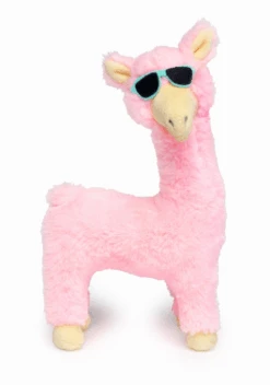 FuzzYard Soft Plush Dog Toy - Kendrick Llama - Pink - Large (28cm)