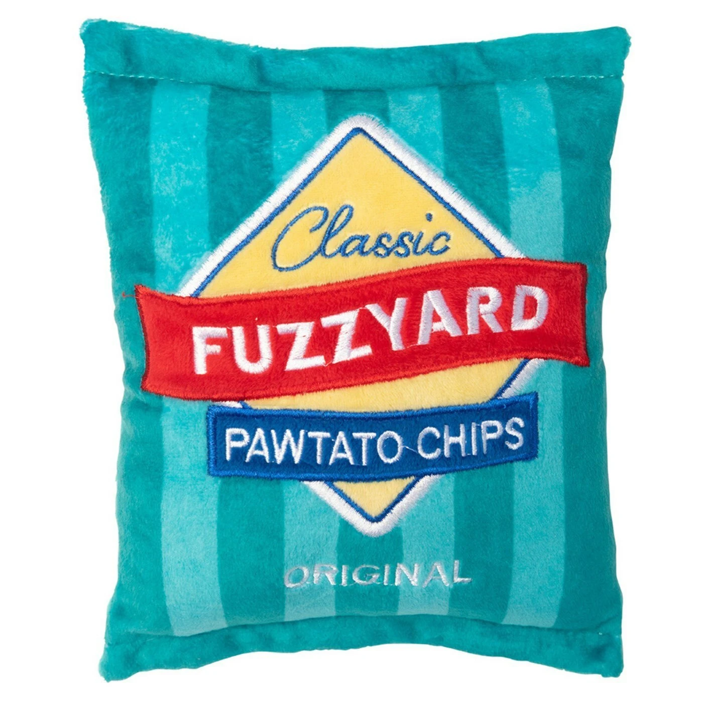 FuzzYard Soft Plush Dog Toy - Pawtato Chips - Large (20cm) 3 FuzzYard Soft Plush Dog Toy - Pawtato Chips - Large (20cm)