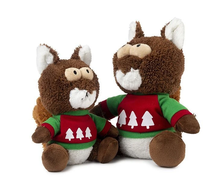 FuzzYard Christmas Nuts The Squirrel Soft Plush Dog Toy - Small (14cm) 5 FuzzYard Christmas Nuts The Squirrel Soft Plush Dog Toy - Small (14cm) - Image 3