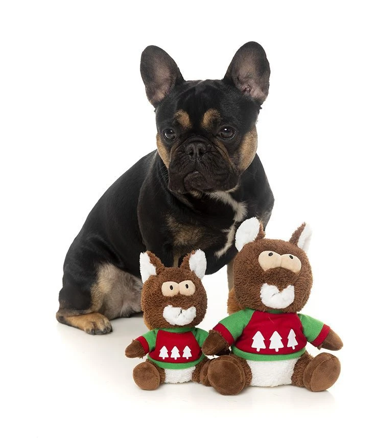 FuzzYard Christmas Nuts The Squirrel Soft Plush Dog Toy - Small (14cm) 6 FuzzYard Christmas Nuts The Squirrel Soft Plush Dog Toy - Small (14cm) - Image 4