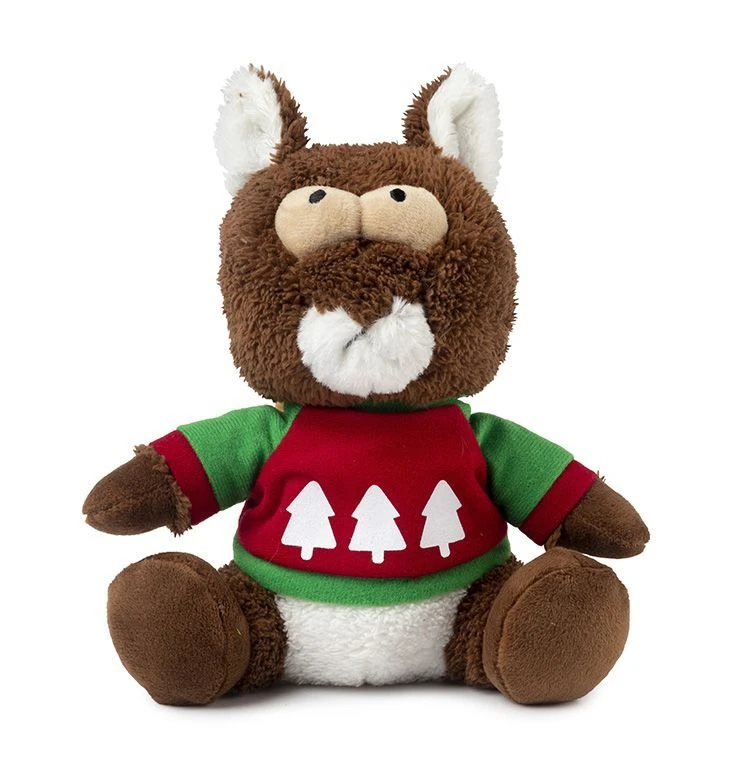 FuzzYard Christmas Nuts The Squirrel Soft Plush Dog Toy - Small (14cm) 3 FuzzYard Christmas Nuts The Squirrel Soft Plush Dog Toy - Small (14cm)