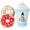 FuzzYard Frosty Frappe & Donuts Dog Toy - 3 Pack
