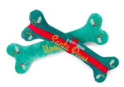 FuzzYard My First Woofmas Dog Toy Bone - Large - 2 Pack (28cm)