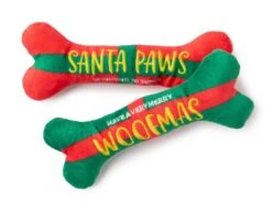 FuzzYard Santa Paws Woofmas Bones - Small - 2 Pack (18x3x9cm)