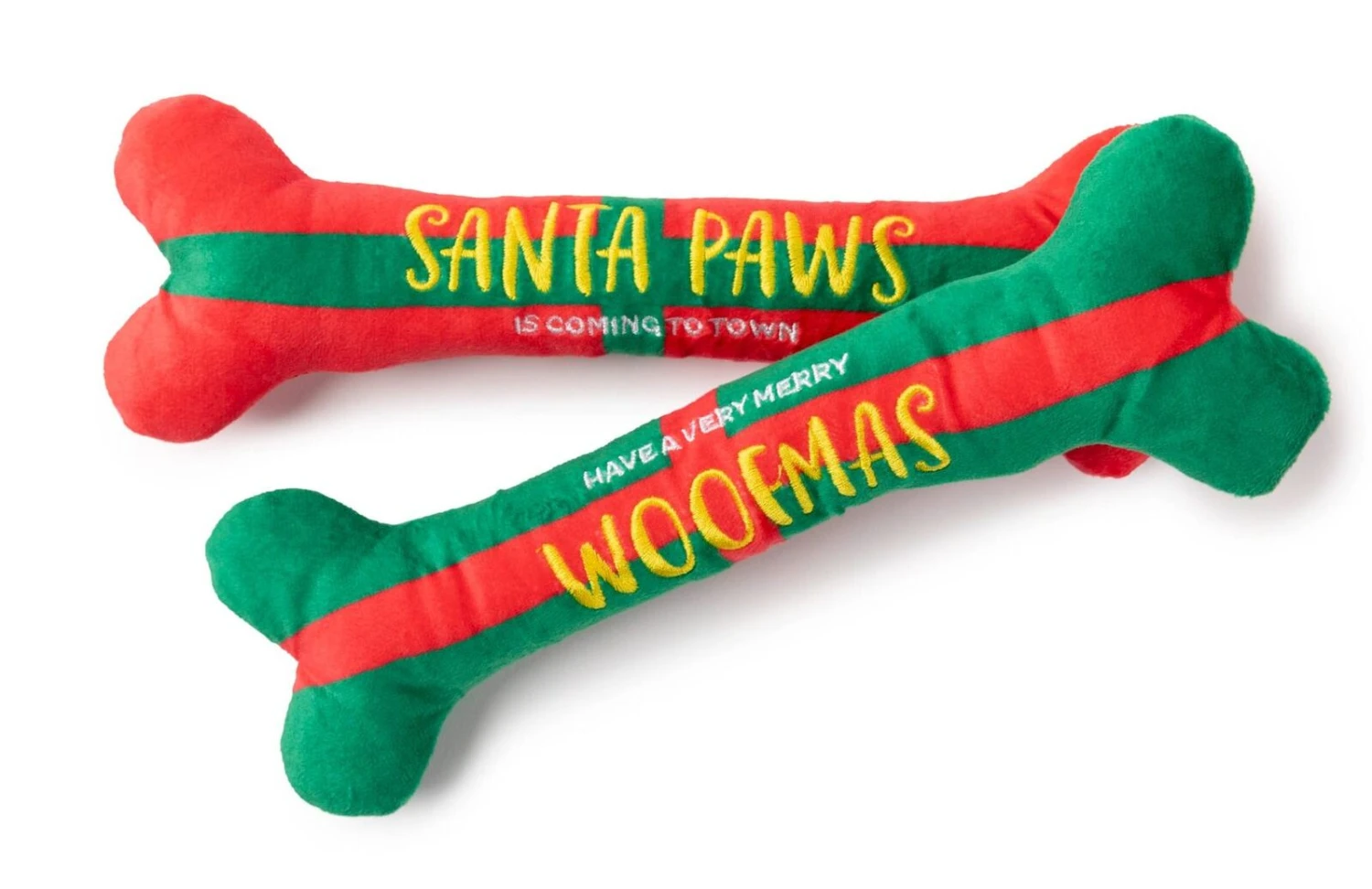 FuzzYard Santa Paws Woofmas Bones - Large - 2 Pack (28x3x10cm) 3 FuzzYard Santa Paws Woofmas Bones - Large - 2 Pack (28x3x10cm)