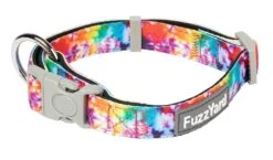 FuzzYard Dog Collar - Peace Out - Medium (20mm X 32-50cm)