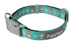 FuzzYard Disco Deers Christmas Dog Collar - Small (15mm X 25-38cm)