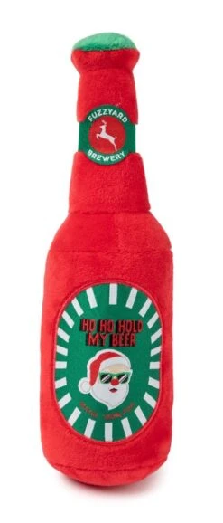 FuzzYard Ho Ho Hold My Beer Dog Toy (22.8x6.8cm)
