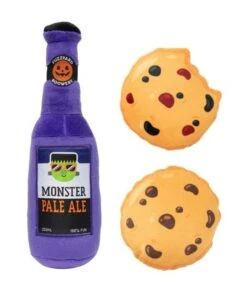 FuzzYard Monster Pale Ale & Cookies Dog Toy - 3 Pack