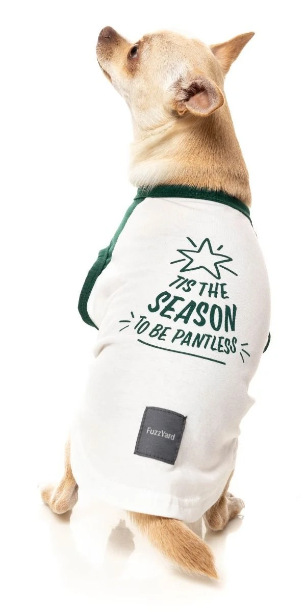 FuzzYard Tis The Season To Be Pantless Dog T-Shirt - Size 1 (26-29cm Long) 4 FuzzYard Tis The Season To Be Pantless Dog T-Shirt - Size 1 (26-29cm Long) - Image 2