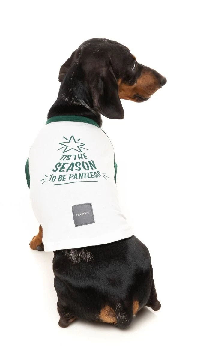 FuzzYard Tis The Season To Be Pantless Dog T-Shirt - Size 1 (26-29cm Long) 6 FuzzYard Tis The Season To Be Pantless Dog T-Shirt - Size 1 (26-29cm Long) - Image 4