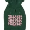 FuzzYard Dog Treats Hoodie - Green (Size 1) (26-29cm) -Fuzzyard 9345719082543A