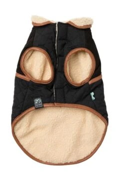 FuzzYard Dog Jacket - Ivanhoe - Black (Size 1) (26-29cm) -Fuzzyard 9345719083175A 1