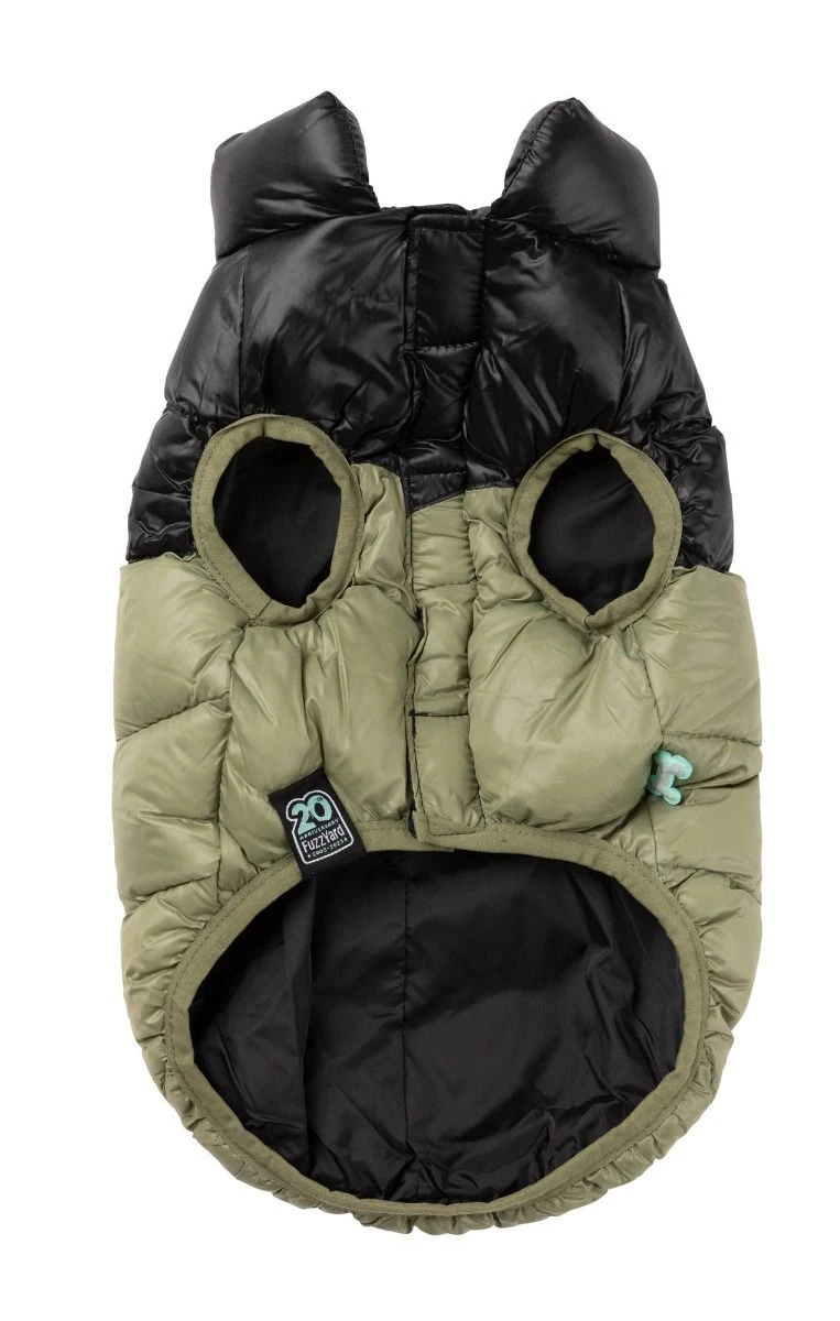 FuzzYard Dog Jacket - South Harlem - Olive (Size 1) (26-29cm) 4 FuzzYard Dog Jacket - South Harlem - Olive (Size 1) (26-29cm) - Image 2