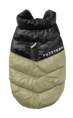 FuzzYard Dog Jacket - South Harlem - Olive (Size 1) (26-29cm)