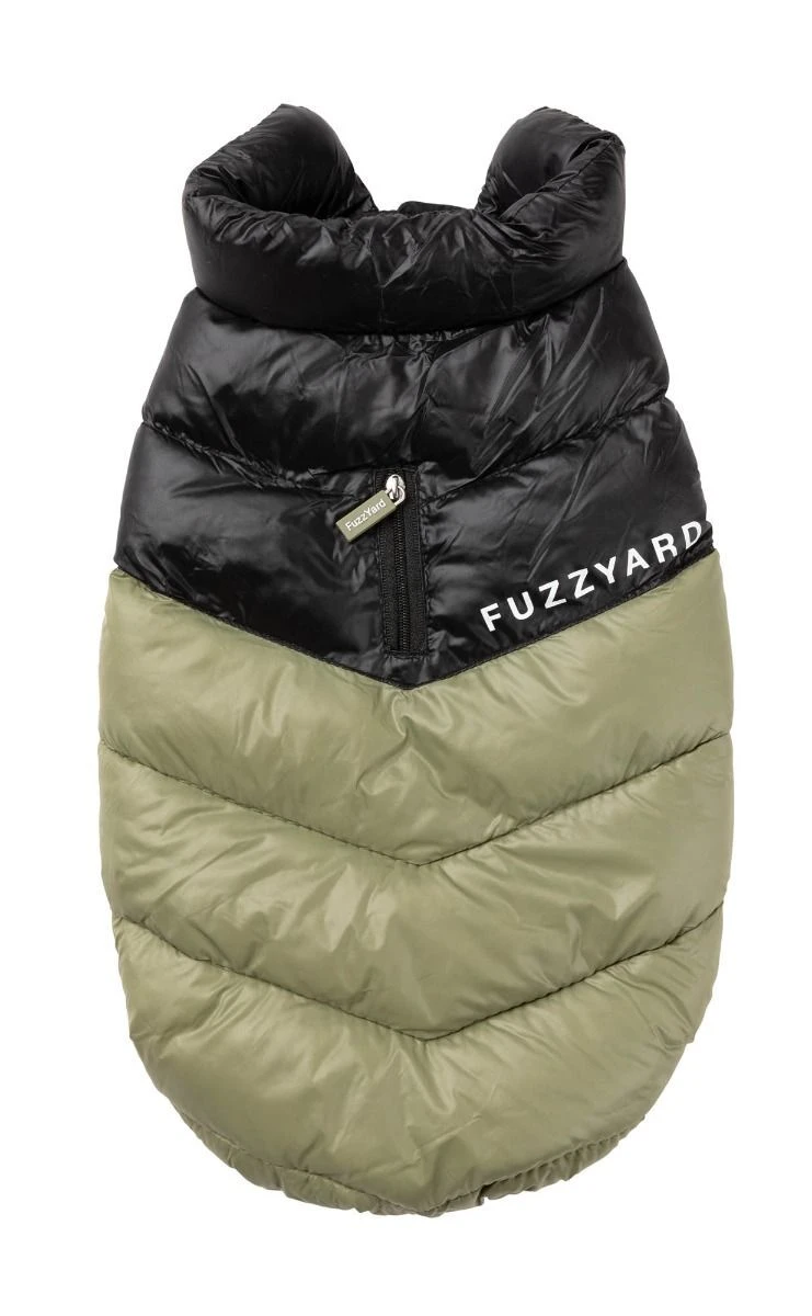FuzzYard Dog Jacket - South Harlem - Olive (Size 1) (26-29cm) 3 FuzzYard Dog Jacket - South Harlem - Olive (Size 1) (26-29cm)