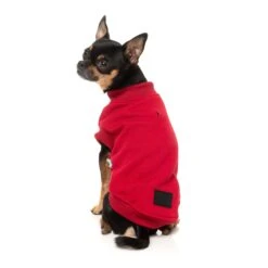 Fuzzyard -Fuzzyard FuzzYard Dog Apparel Allday 25 Sweater Red Size 1 2