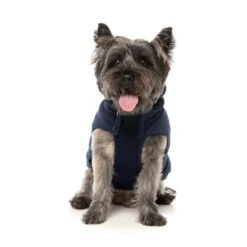 FuzzYard Dog Apparel Essential Padded Hooded Jacket Navy Size 2 ^+^ -Fuzzyard FuzzYard Dog Apparel Essential Padded Hooded Jacket Navy Size 2 4