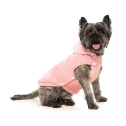 FuzzYard Dog Apparel Essential Padded Hooded Jacket Pink Size 5 ^+^ -Fuzzyard FuzzYard Dog Apparel Essential Padded Hooded Jacket Pink Size 5 5