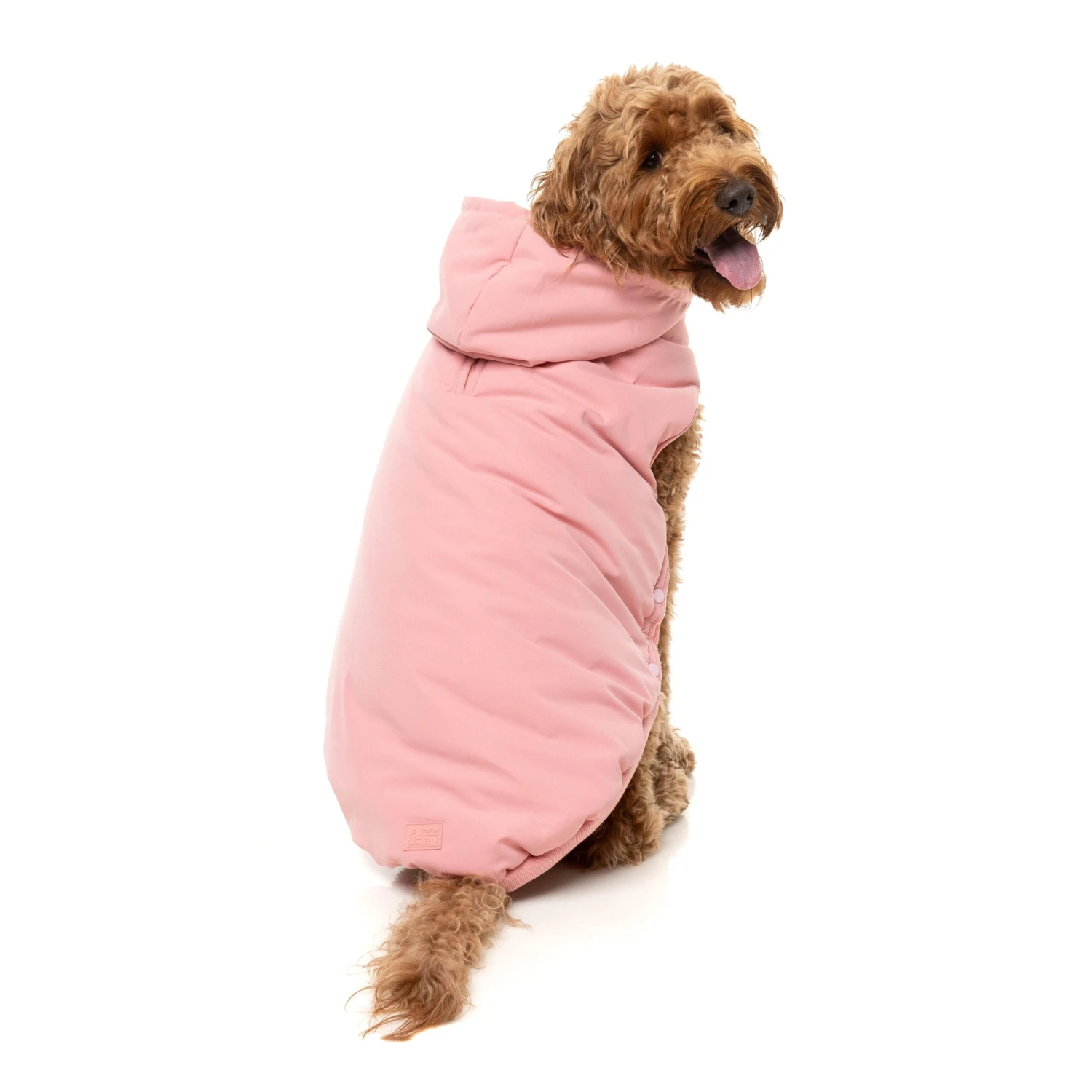 FuzzYard Dog Apparel Essential Padded Hooded Jacket Pink Size 7 ^+^ 4 FuzzYard Dog Apparel Essential Padded Hooded Jacket Pink Size 7 ^+^ - Image 2