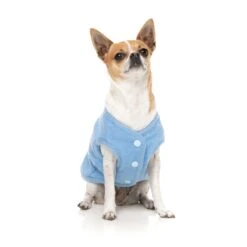 FuzzYard Dog Apparel Jacket Fleur Blue Size 3 ^+^