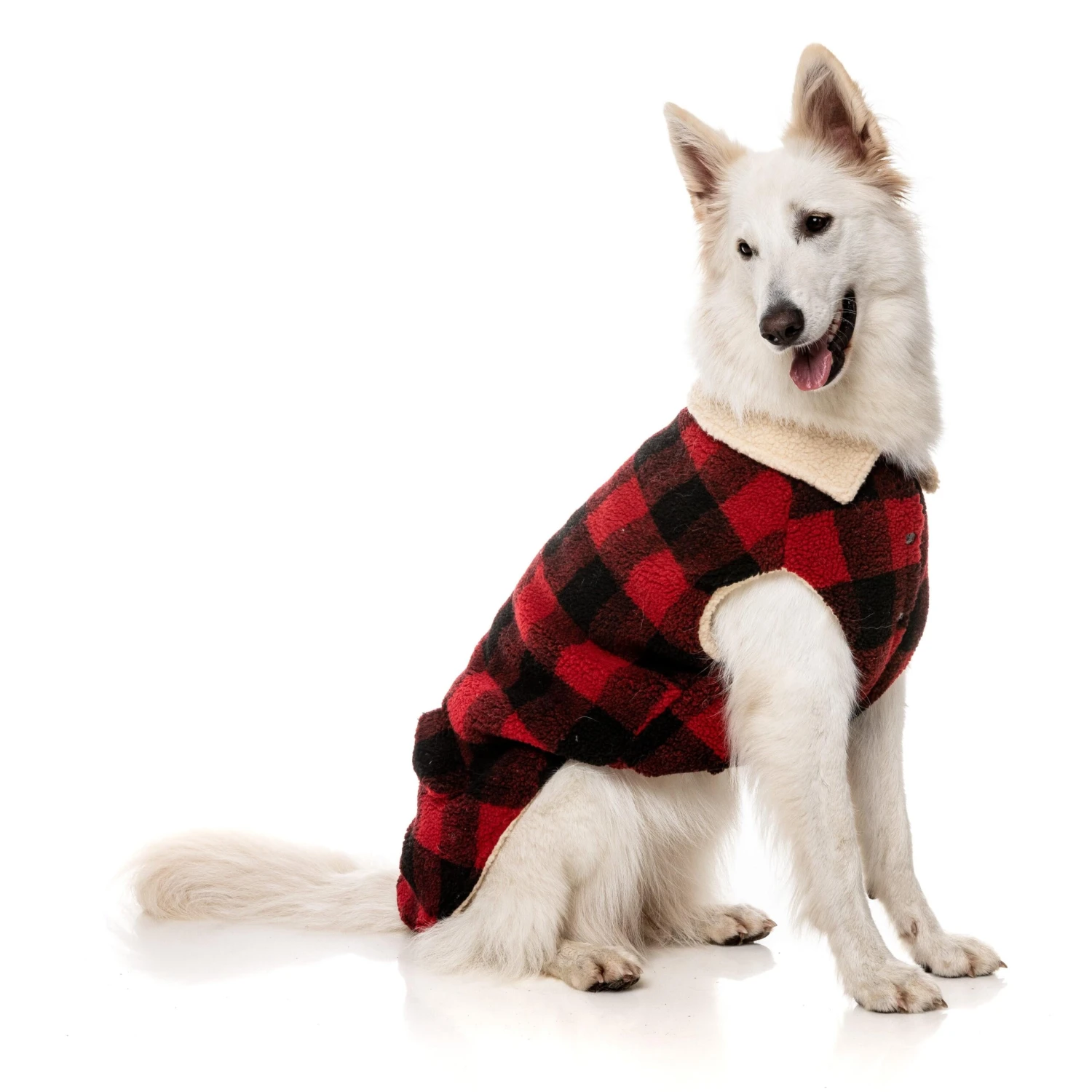 FuzzYard Dog Apparel Jacket Lumberjack Red Size 7 ^+^ 5 FuzzYard Dog Apparel Jacket Lumberjack Red Size 7 ^+^ - Image 3