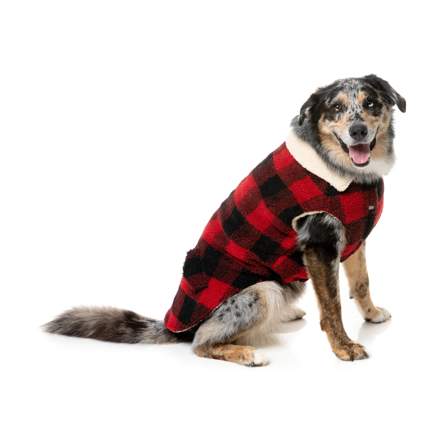 FuzzYard Dog Apparel Jacket Lumberjack Red Size 7 ^+^ 6 FuzzYard Dog Apparel Jacket Lumberjack Red Size 7 ^+^ - Image 4