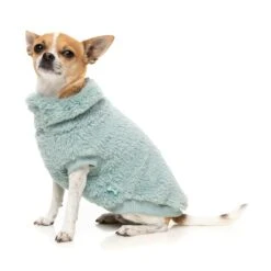 FuzzYard Dog Apparel Turtle Teddy 25 Sweater Arctic Blue Size 2 ^+^ -Fuzzyard FuzzYard Dog Apparel Turtle Teddy 25 Sweater Arctic Blue Size 2 2