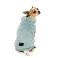 FuzzYard Dog Apparel Turtle Teddy 25 Sweater Arctic Blue Size 4 ^+^ -Fuzzyard FuzzYard Dog Apparel Turtle Teddy 25 Sweater Arctic Blue Size 4 3