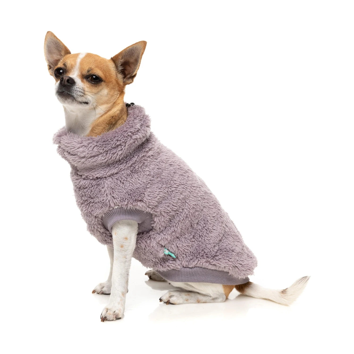 FuzzYard Dog Apparel Turtle Teddy 25 Sweater Lavender Size 1 ^+^ 4 FuzzYard Dog Apparel Turtle Teddy 25 Sweater Lavender Size 1 ^+^ - Image 2