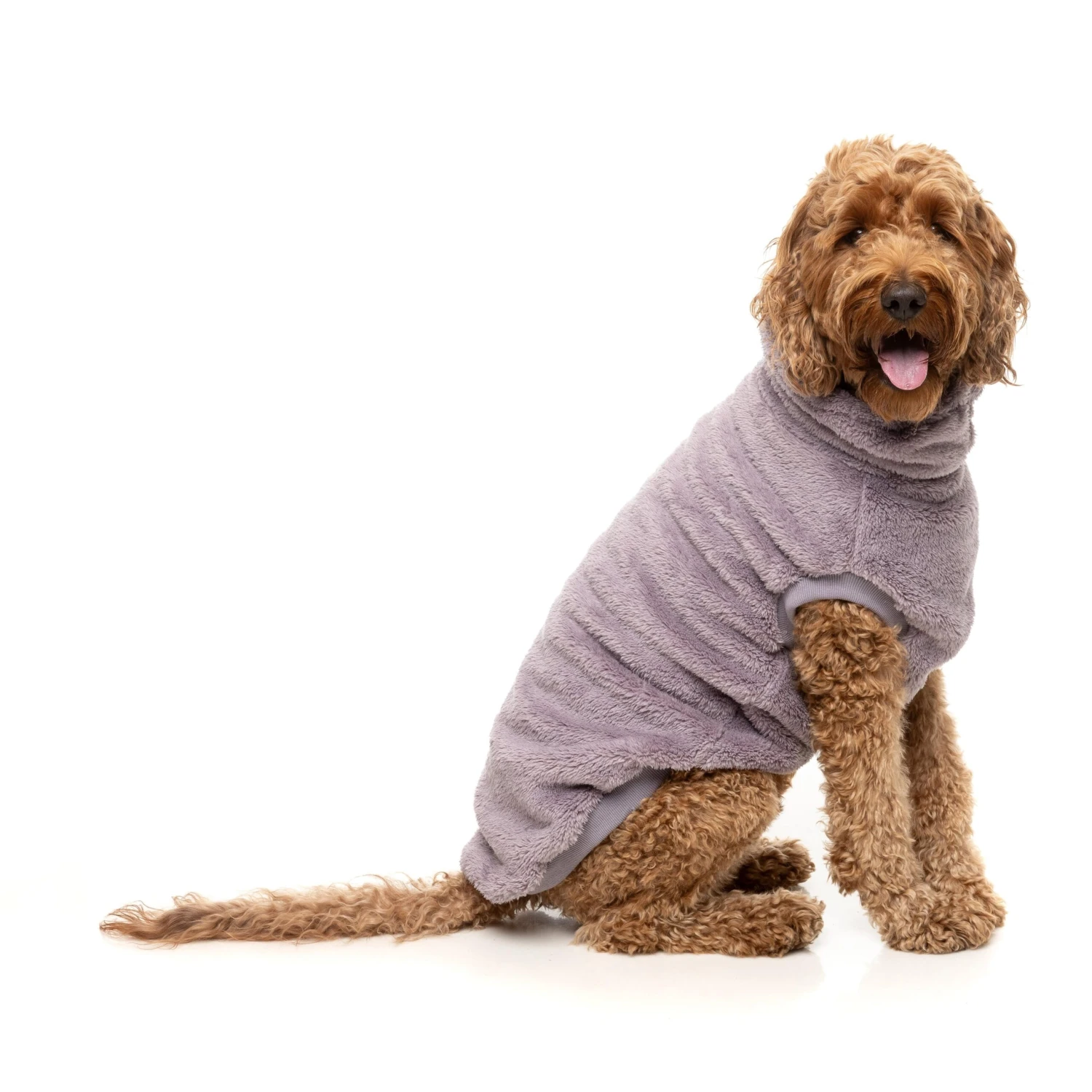 FuzzYard Dog Apparel Turtle Teddy 25 Sweater Lavender Size 1 ^+^ 9 FuzzYard Dog Apparel Turtle Teddy 25 Sweater Lavender Size 1 ^+^ - Image 7