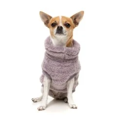 Fuzzyard 20 FuzzYard Dog Apparel Turtle Teddy 25 Sweater Lavender Size 5 ^+^