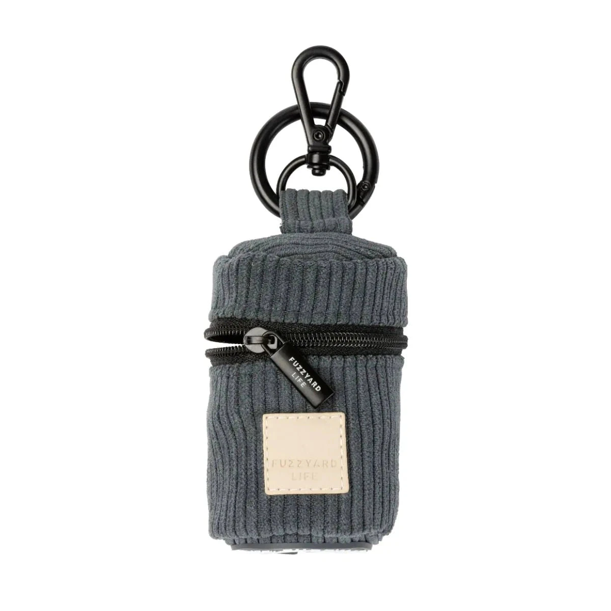 FuzzYard Life Corduroy Poop Bag Dispenser Slate Grey 4 FuzzYard Life Corduroy Poop Bag Dispenser Slate Grey - Image 2