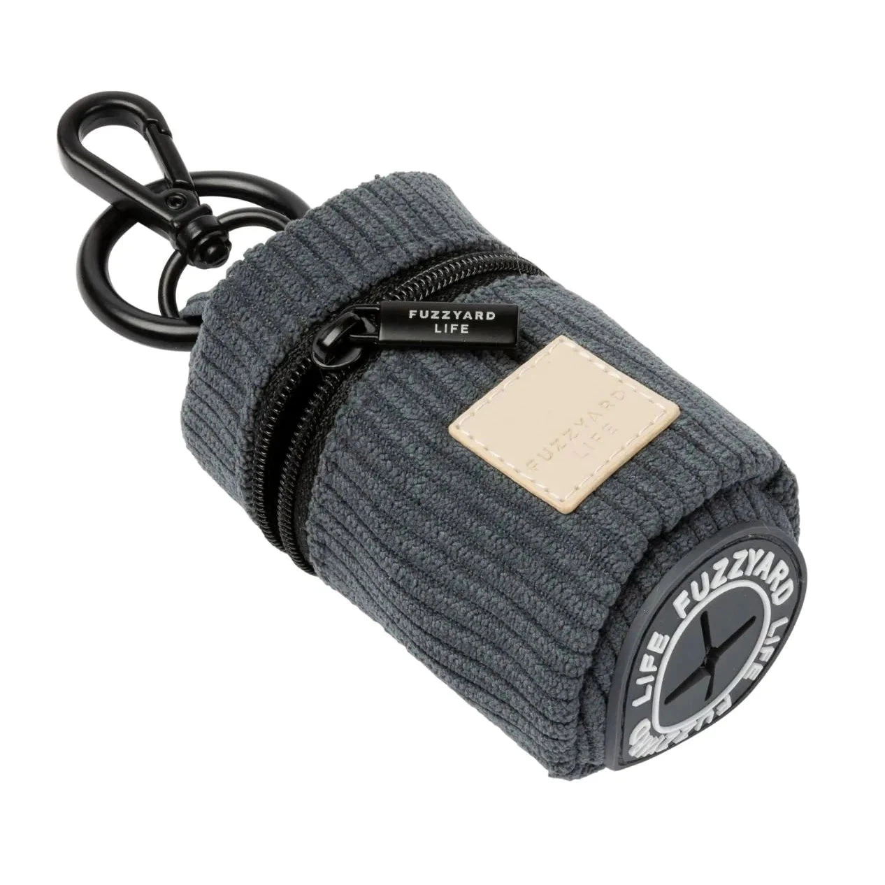 FuzzYard Life Corduroy Poop Bag Dispenser Slate Grey 3 FuzzYard Life Corduroy Poop Bag Dispenser Slate Grey