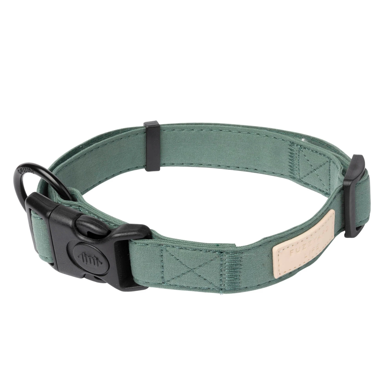 FuzzYard Life Dog Collar Myrtle Green Large 3 FuzzYard Life Dog Collar Myrtle Green Large