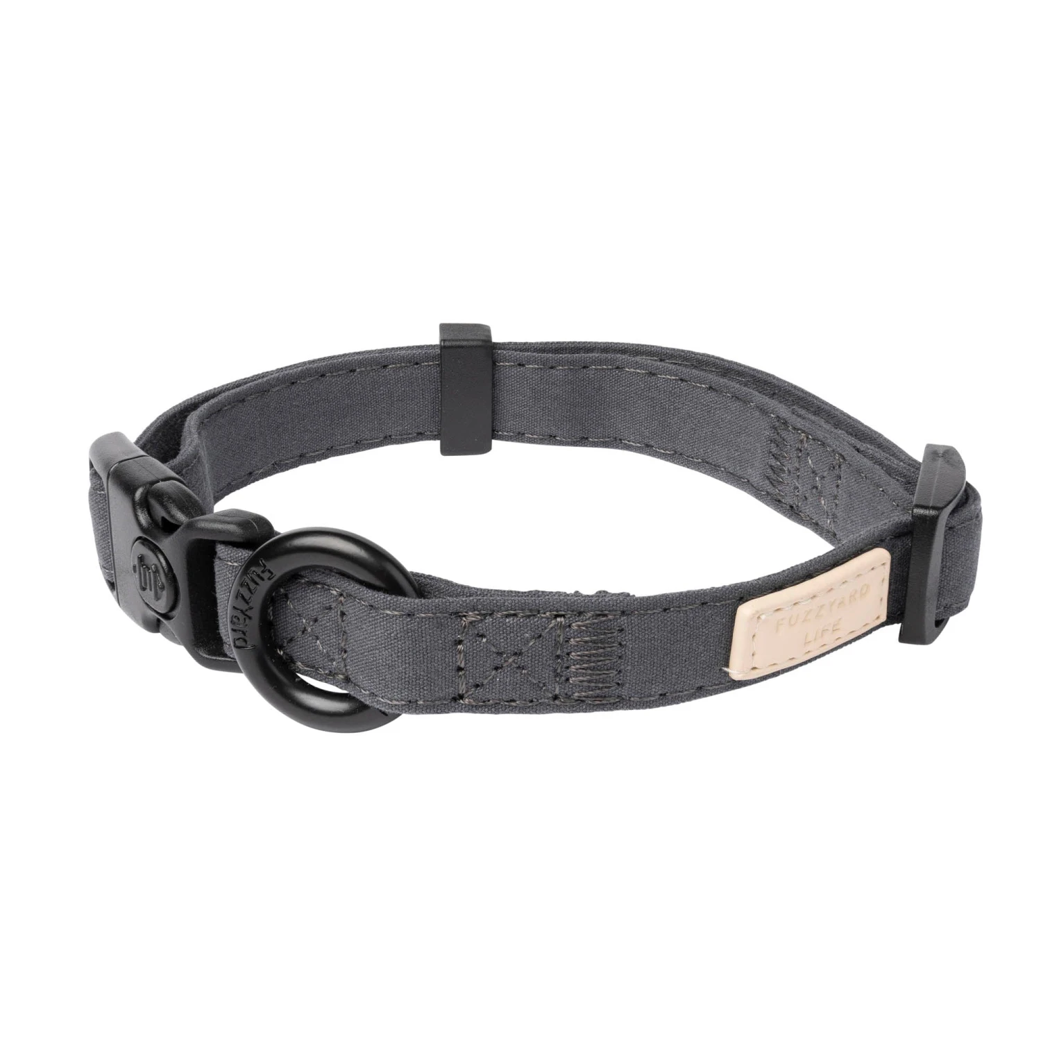 FuzzYard Life Dog Collar Slate Grey Small 3 FuzzYard Life Dog Collar Slate Grey Small