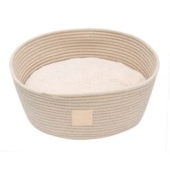 FuzzYard Life Rope Basket Cat Bed Sandstone (+_+)