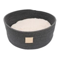 FuzzYard Life Rope Basket Cat Bed Slate Grey (+_+)