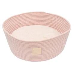FuzzYard Life Rope Basket Cat Bed Soft Blush (+_+)