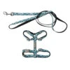 FuzzYard Wild One Aqua Cat Harness And Lead Walking Set 1 FuzzYard Wild One Aqua Cat Harness And Lead Walking Set -Fuzzyard FuzzYard Wild One Aqua Cat Harness and Lead Walking Set
