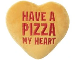 FUZZYARD DOG TOY PIZZA HEART