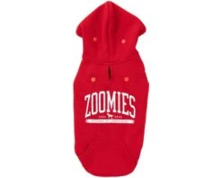 FUZZYARD ZOOMIES HOODIE RED SIZE 7